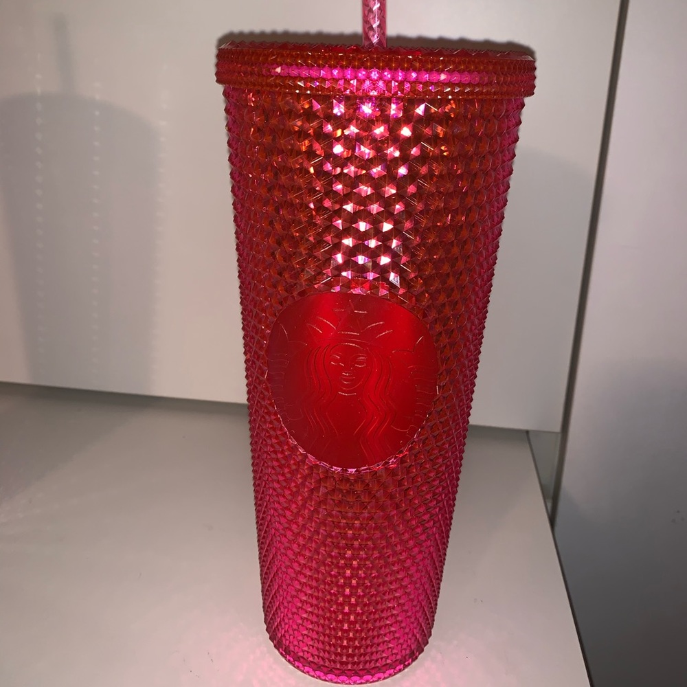 Studded pink Starbucks cup